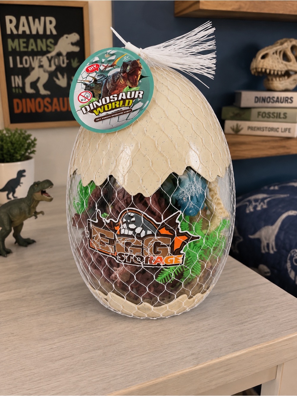 Dinosaur World DIY Dinosaur Egg Playset – Large Egg Storage Set